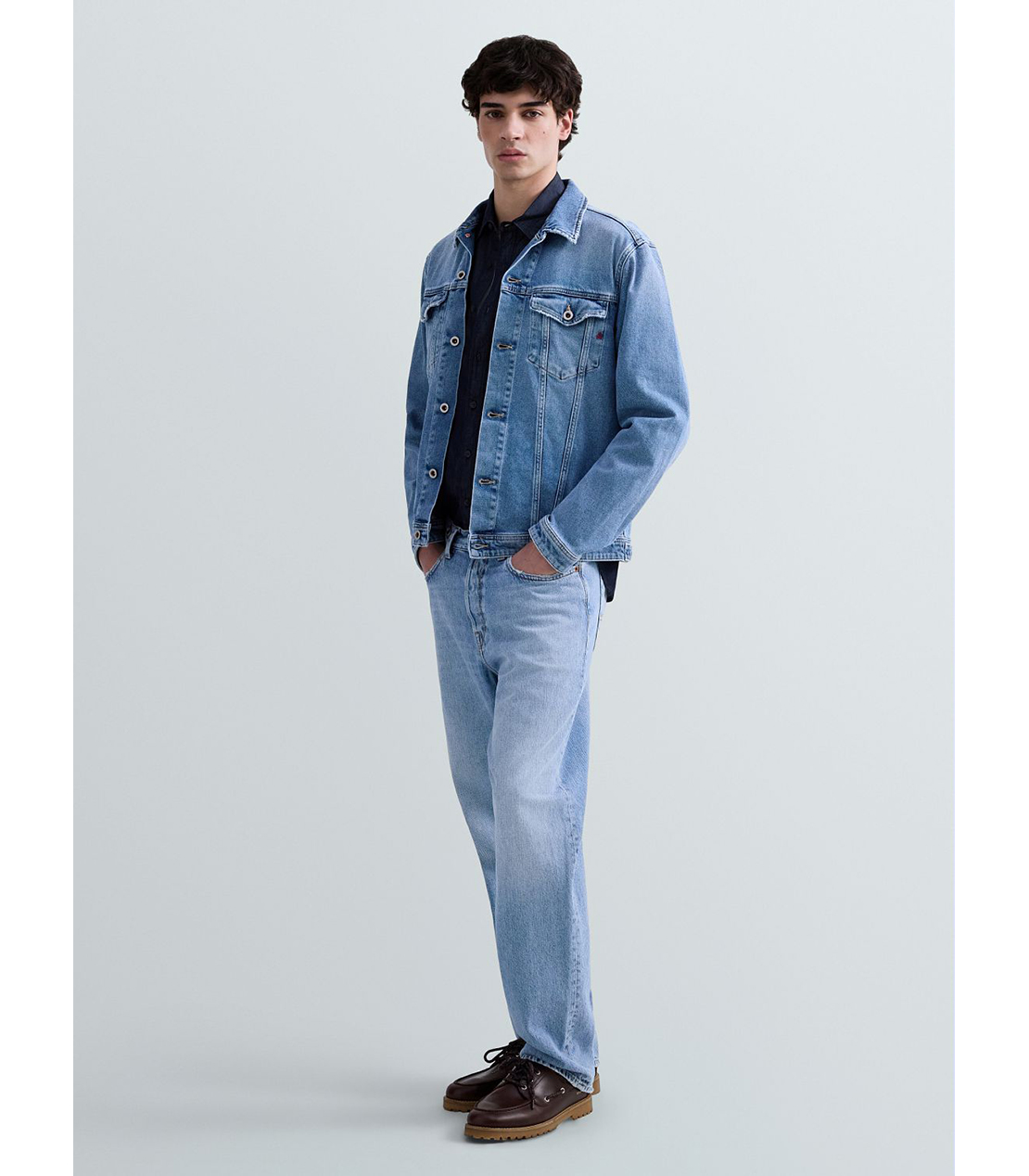 ストレッチデニムジャケット 詳細画像 ブルー 4